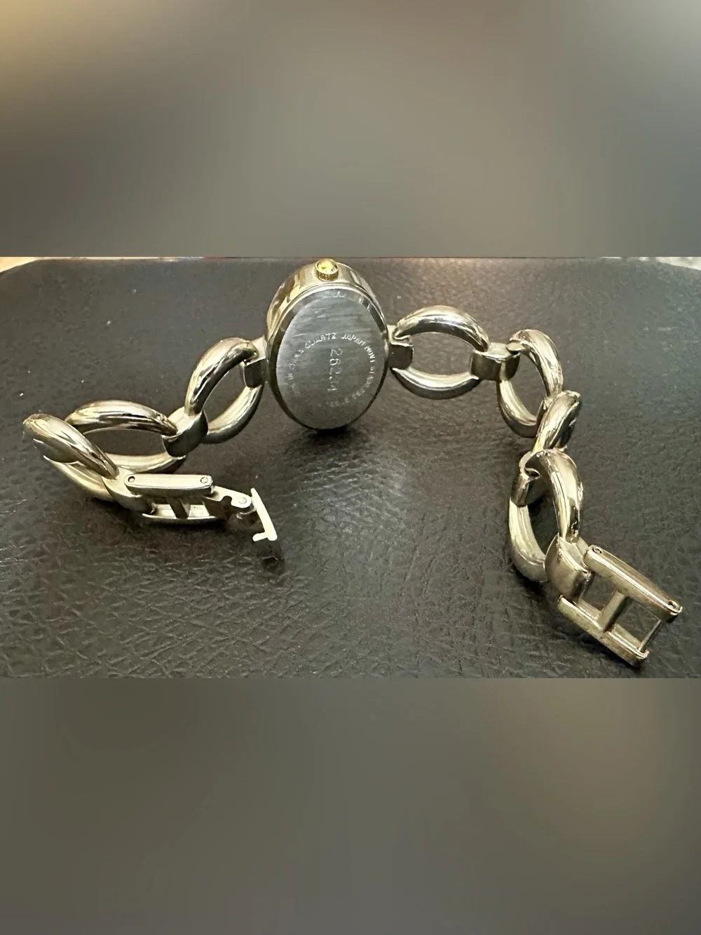 Minicci Silver and Gold-Tone Oval Bracelet Watch